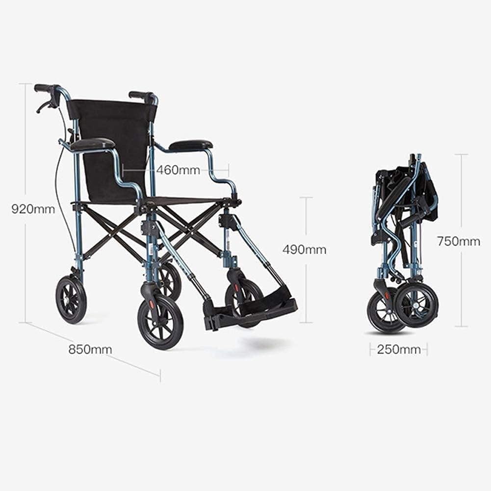 Ultra-Light Wheelchair, Ultra-Thin, Lightweight, Portable Folding Wheelchair, Elderly Wheelchair, Travel Trolley, Travel Scooter