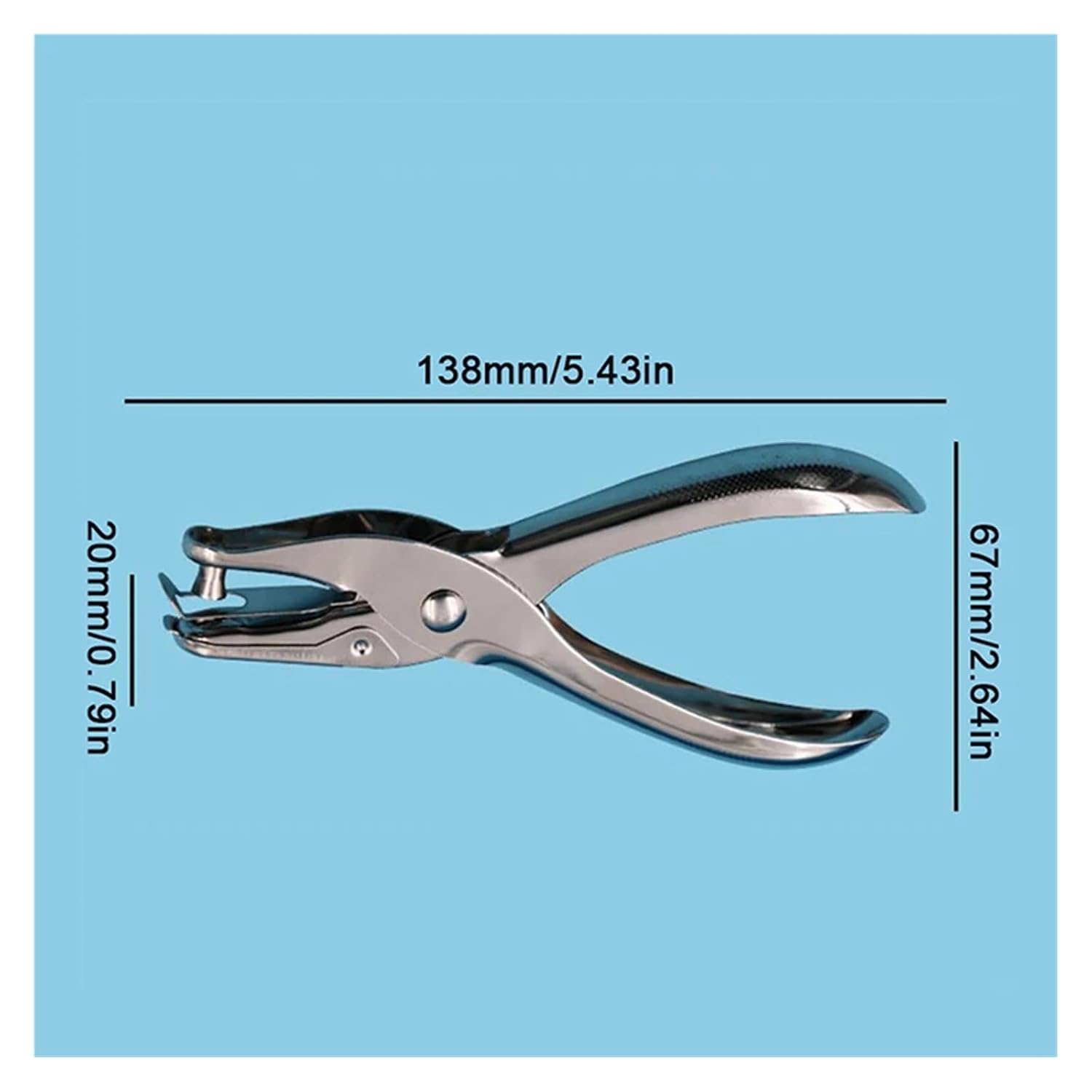 Paper Hole Punch Single-Hand Circle Hole Puncher-3-6mm Adjustable Paper Perforator for Scrapbooking(6mm)