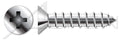 (1000 pcs) #14 X 3/4', Self-Tapping Sheet Metal Screws, Type A, Flat Phillips Drive, 316 Stainless Steel