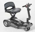 EV Rider Transport AF Plus Automatic Folding Scooter with Remote - Lithium Battery Lightweight Travel Mobility Scooter (Metallic Silver)
