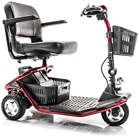 LiteRider 3-Wheel Folding Travel Mobility Scooter Red