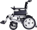Aluminum Alloy Electric Wheelchair Lightweight Folding Easy to Carry with Headrest Trolley Travel Scooter for Elderly People with Disabilities,Blue (Black) (Blue)