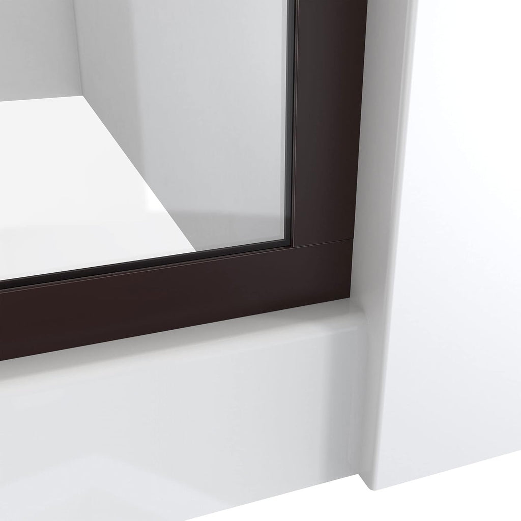 DreamLine Linea 34 inch W x 72 inch H Frameless Fixed Shower Screen in Oil Rubbed Bronze