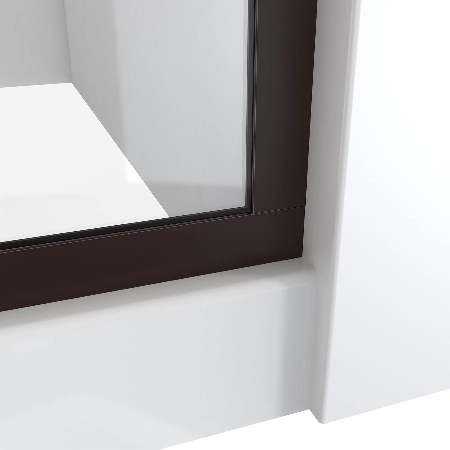 DreamLine Linea 34 inch W x 72 inch H Frameless Fixed Shower Screen in Oil Rubbed Bronze