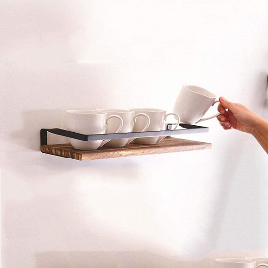 VIDI Floating Shelf Wall Mounted, Rustic Wood for Bathroom Kitchen, Decor Storage Towel Bar