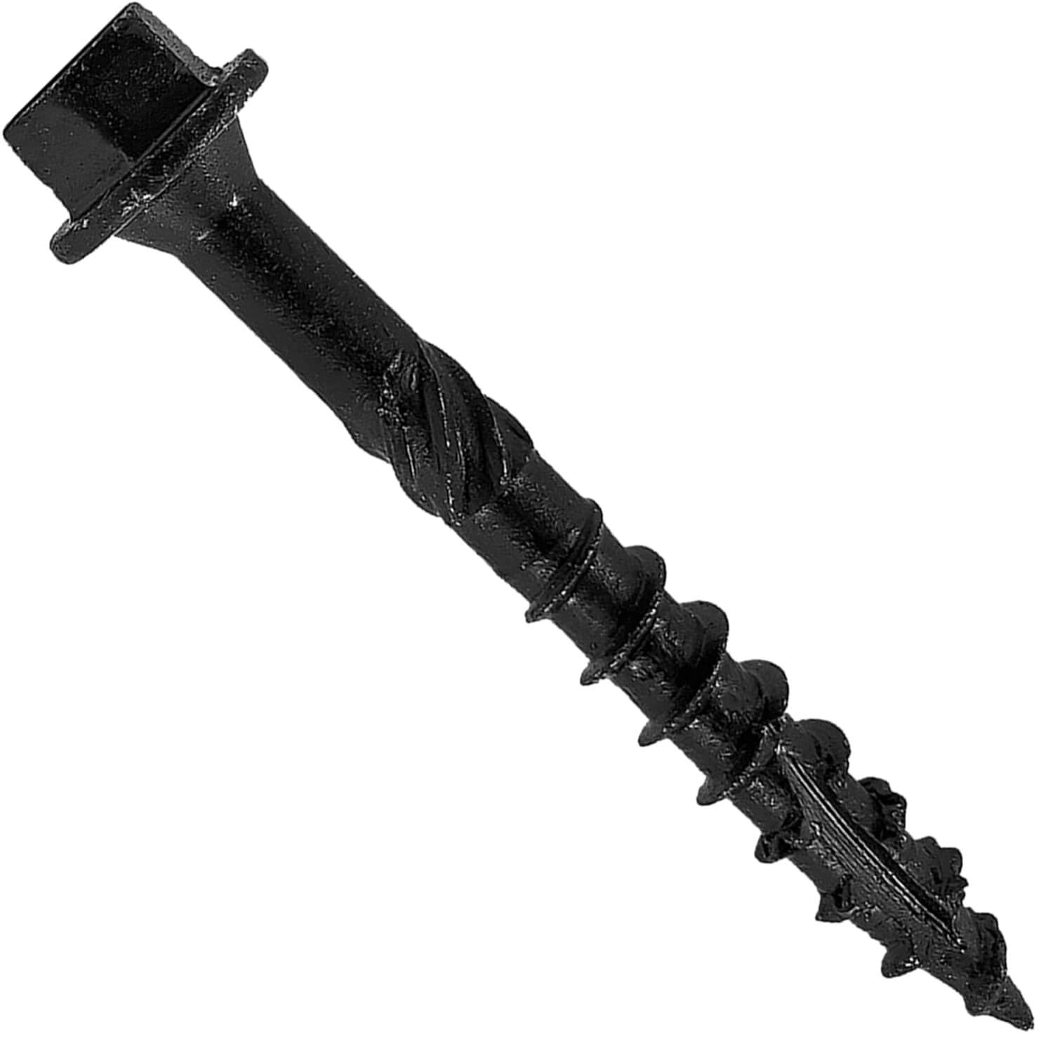 Jake Sales #14 X 2 Heavy Duty Black Timber/Log/Landscaping Wood Screws - Exterior Coated Heavy Duty Screws. Case of 42 x 50 Count Boxes - 2,100 Screws