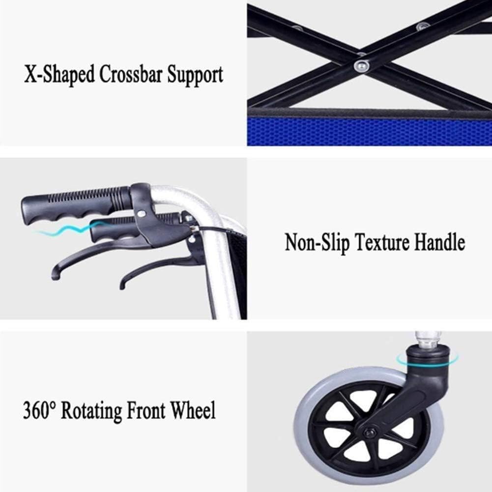 Wheelchair Self-Style, Light Fold Super Light Portable Seniors Trolley Disabled Scooter,Portable