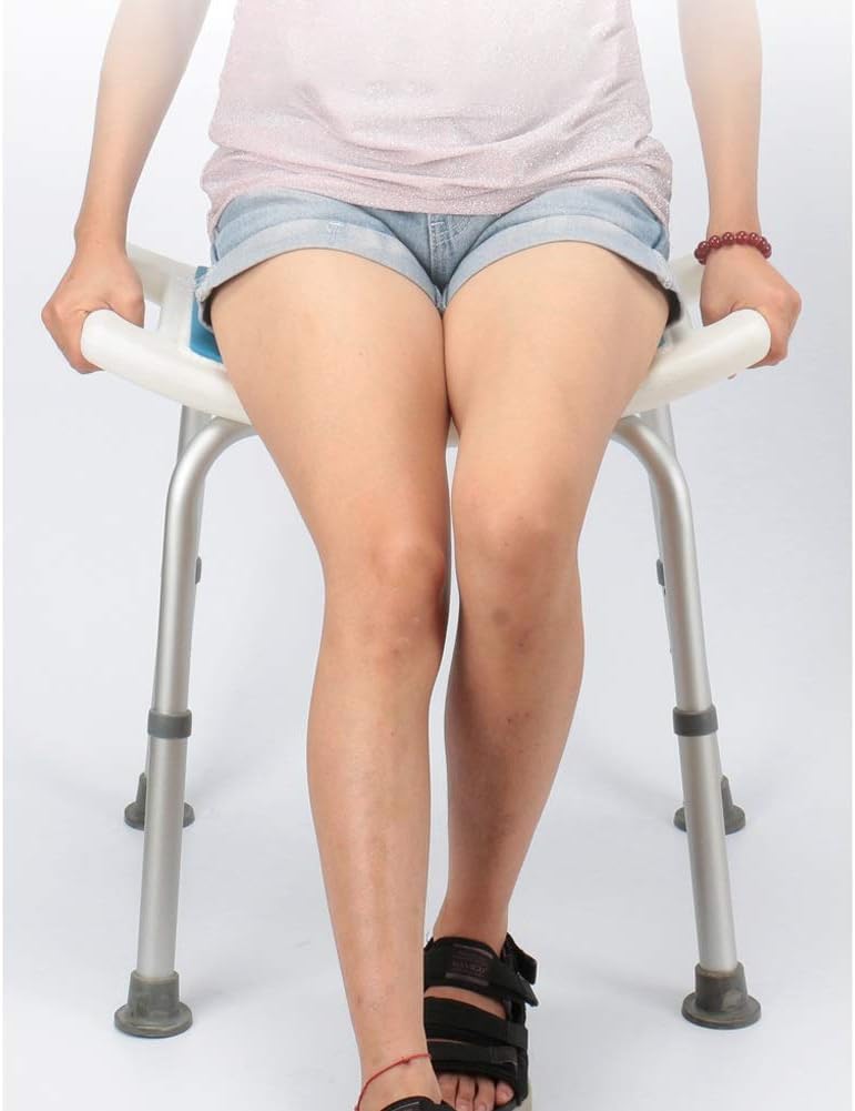 Shower Stool Shower Seat Shower Stool,Aluminium Shower Seat Chair Non-Slip Height Adjustable Disability Aid,Suitable for People with Reduced Mobility