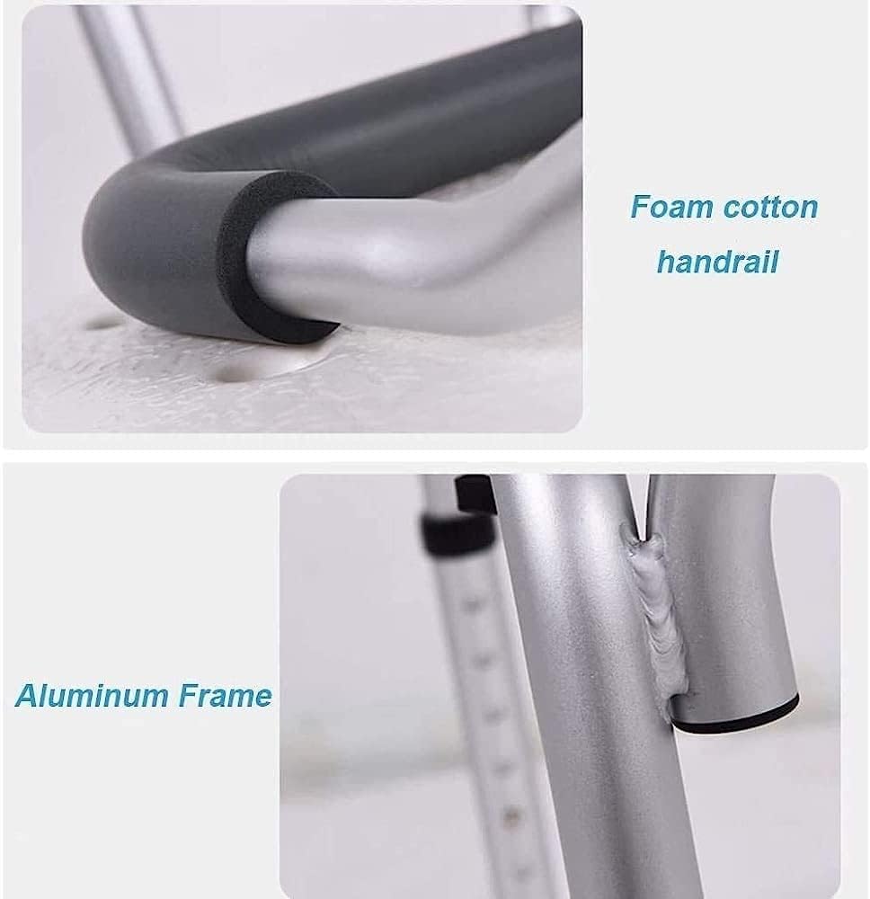 Seat Shower Stool Bathroom Seat Bath Chair Shower Bath, Non-Slip Leg Pads Disability Aid Tub Lift Chair with Handrail Backrest,Household Goods