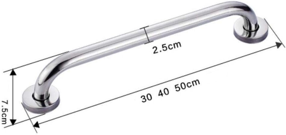 Bathroom Grab Rails Hand Rail Disability Aids Safety Grab Bar 16-Inch Shower Grab Bar, Safety Handrail, Polished Chrome Grab Bar (Silver 40Cm)