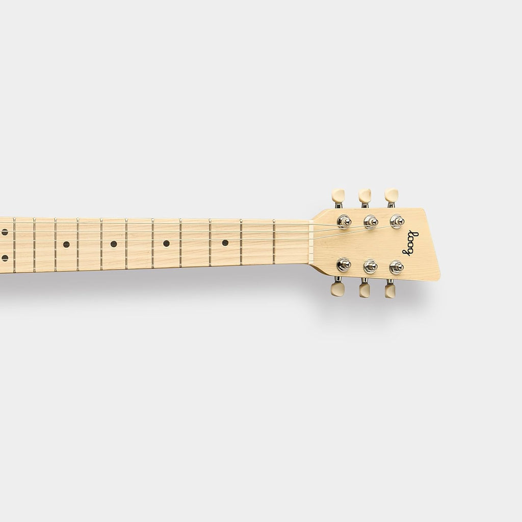 Loog Pro 6 Acoustic kids real guitar for Beginners Compact size Ages 9+ Learning app and Lessons included