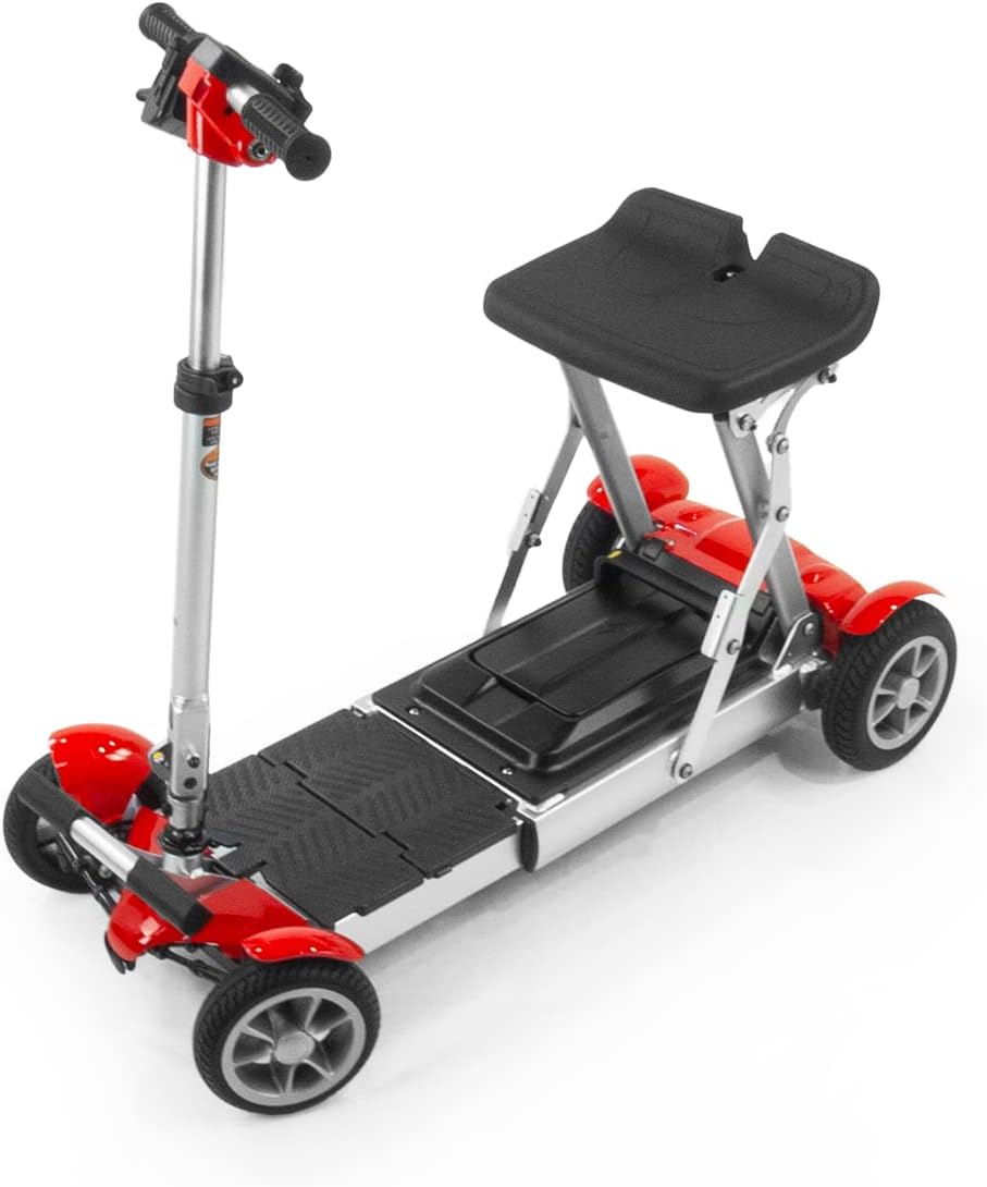 EV Rider Gypsy Folding Travel Mobility Scooter - 37 pounds - with Lithium Battery, Lightweight, Portable, Travelling Foldable