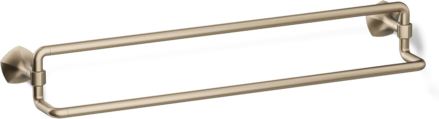 Kohler 27062-BV Occasion® 24' Double Towel bar, Vibrant Brushed Bronze