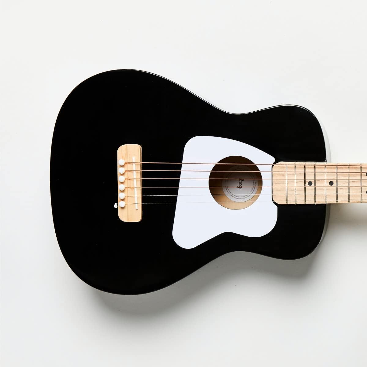 Loog Pro 6 Acoustic kids real guitar for Beginners Compact size Ages 9+ Learning app and Lessons included