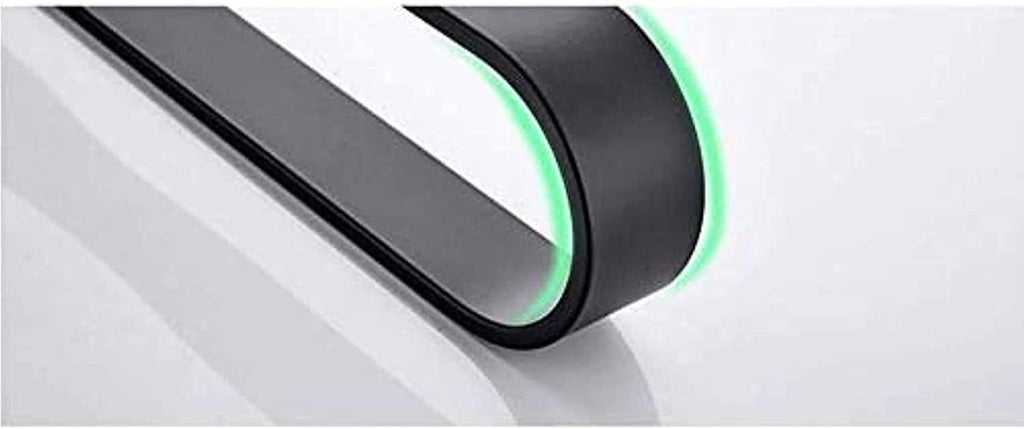 Wall-Mounted Black, self-Adhesive Bathroom Towel bar, Cabinet Aluminum Towel Rack (Size : 60cm)