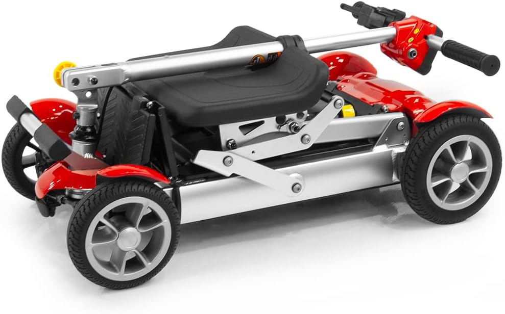 EV Rider Gypsy Folding Travel Mobility Scooter - 37 pounds - with Lithium Battery, Lightweight, Portable, Travelling Foldable