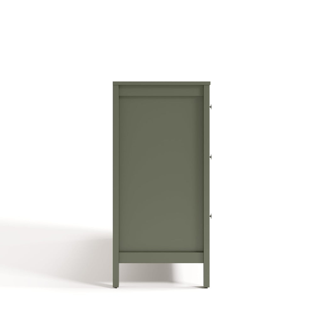 Storkcraft Horizon 6 Drawer Dresser (Olive) – GREENGUARD Gold Certified Dresser for Nursery & Kids' Room, Modern Storage with Interlocking Drawer System