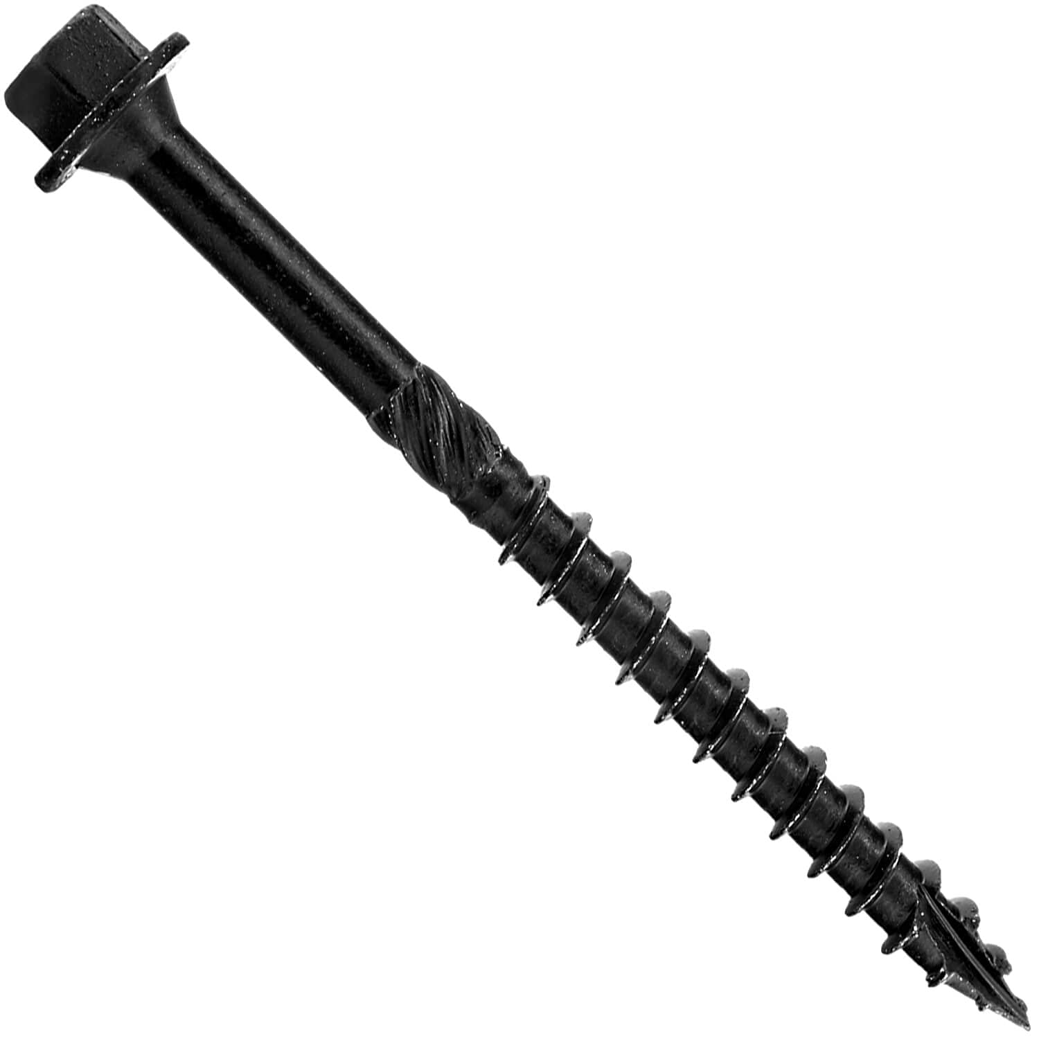 Jake Sales #14 X 8 Heavy Duty Black Timber/Log/Landscaping Wood Screws - Exterior Coated Heavy Duty Screws. 10 x 50 Count Boxes - 400 Screws