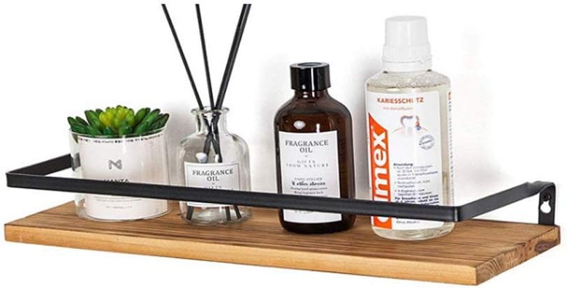 VIDI Floating Shelf Wall Mounted, Rustic Wood for Bathroom Kitchen, Decor Storage Towel Bar