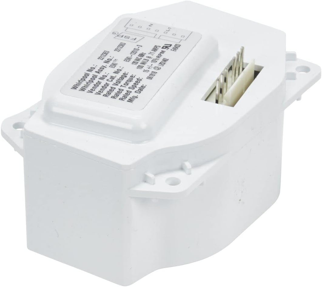 Whirlpool WP2212363 Genuine OEM Refrigerator Auger Motor Replacement Part - Replaces 8201520, WP2188869, 2188723, and more
