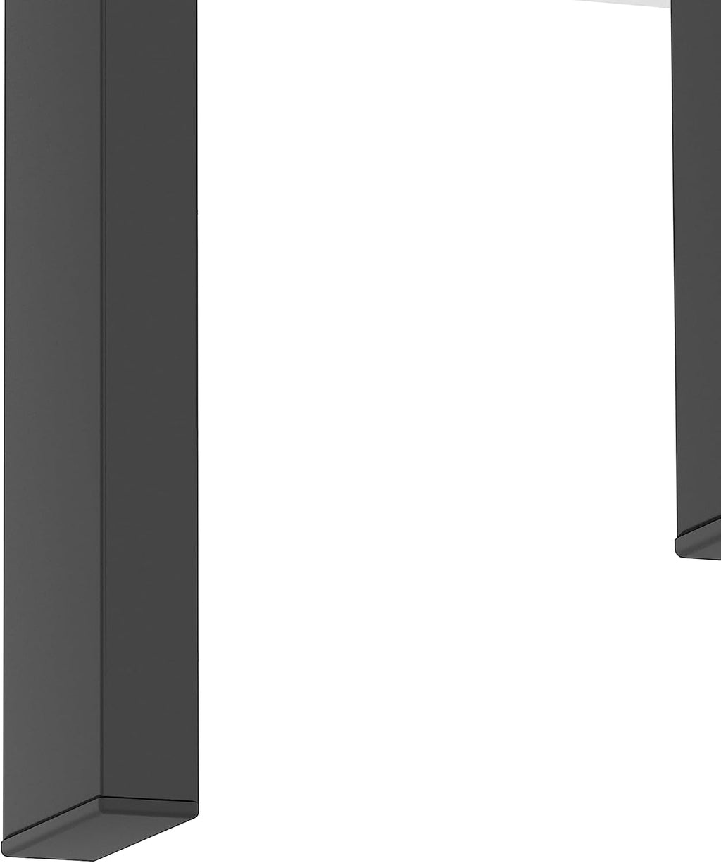 Living Room Tables Set,3 Piece Glass Coffee Table and End Tables Set with Tempered Glass Tabletop and Metal Frame for Living Room,Apartment, Small Space, Full Black