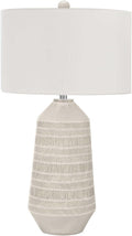Monarch Specialties I 9613 LightingTable Lamp, Ivory/Cream Shade, Cream Ceramic, Contemporary