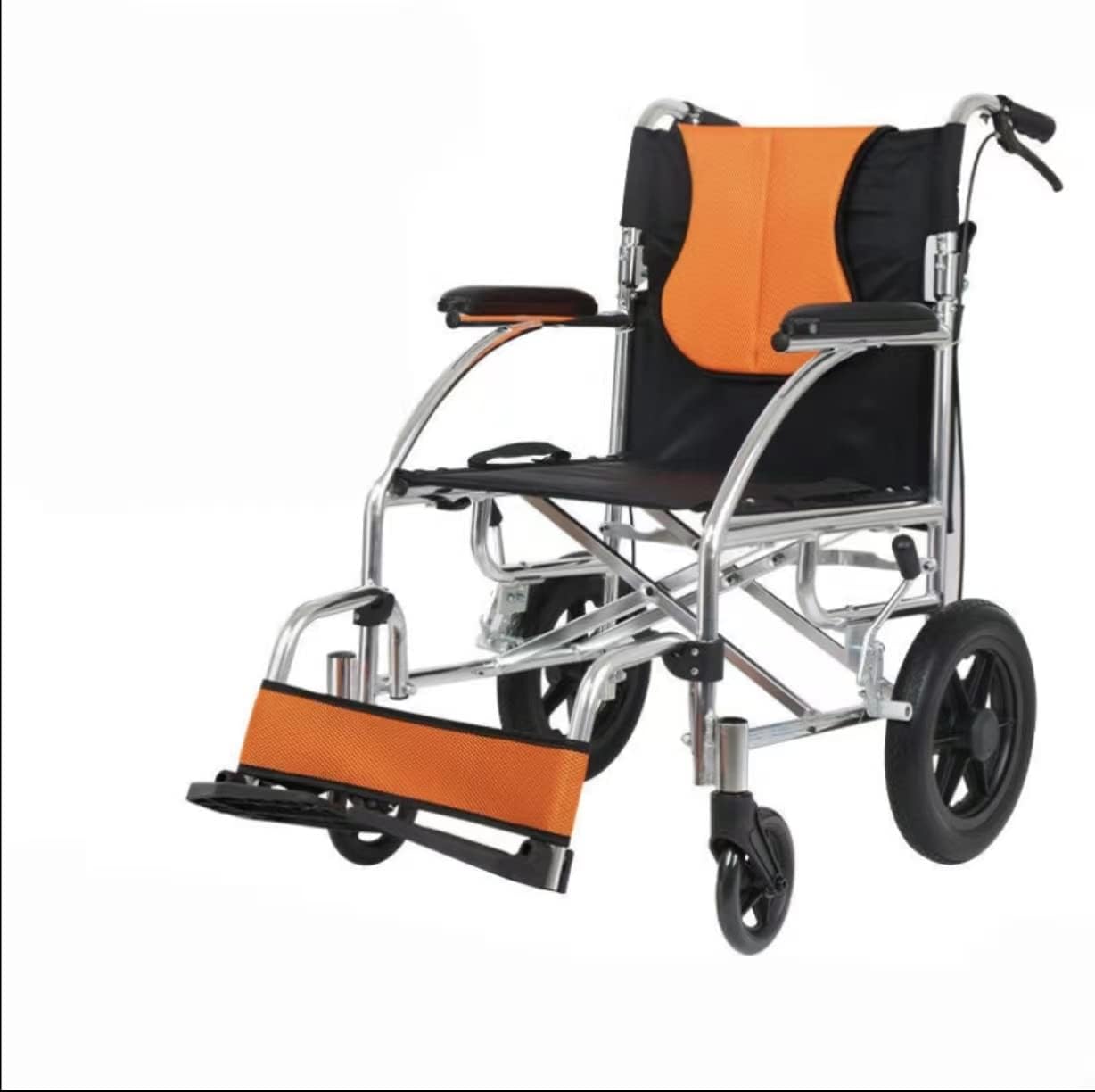 Wheelchairs Luxury Self-Propelled Wheelchair Transport Wheelchair Folding Portable Ultra-Luxurious Lightweight Chair Disability Ambulance Seat-Flat Tires