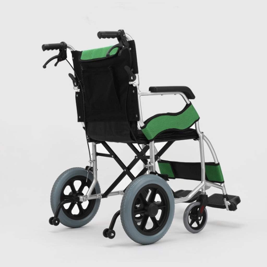 Wheelchair, Aluminum Alloy Fold Light Trolley Seniors Disabled Super Light Portable Travel Scooter,Portable