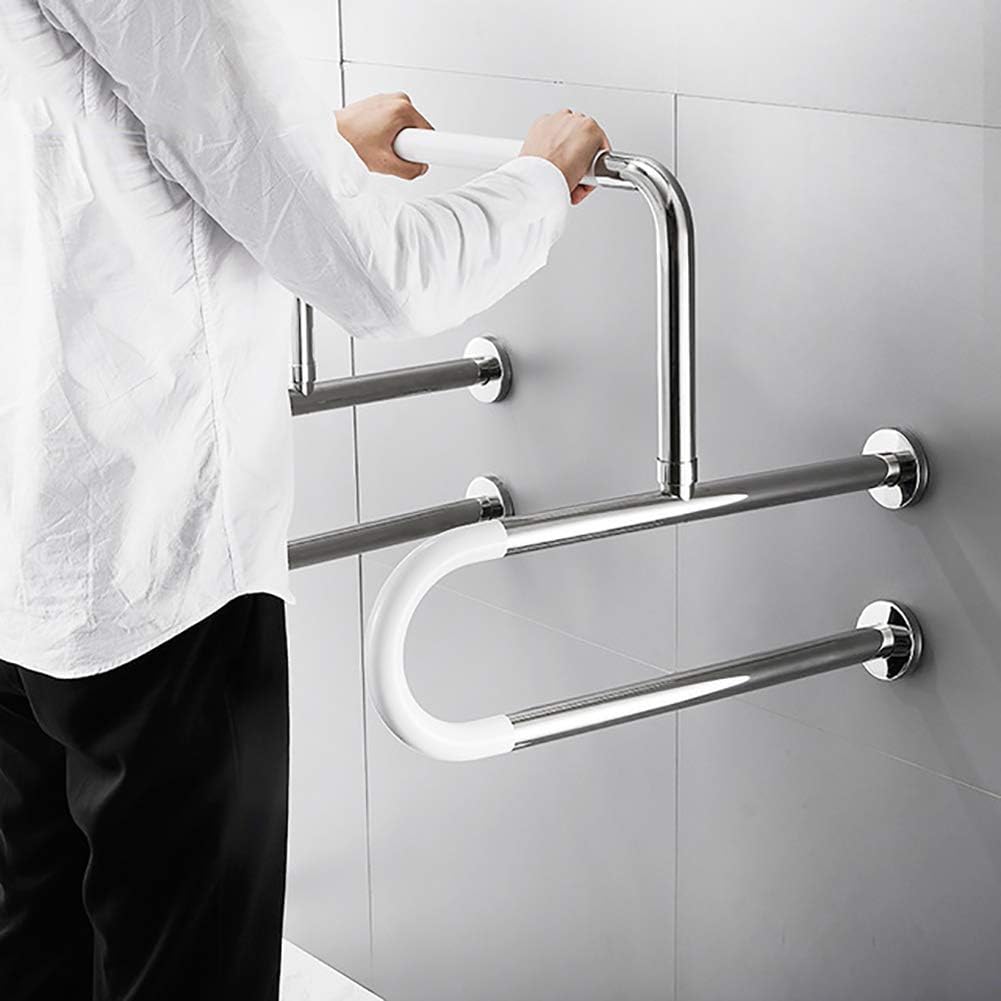 Bathroom Grab Bars Toilet Barrier-Free Handrail, Safety Grab Bar Rail, Safety Frame Shower Rail for Disability Aid and Seniors