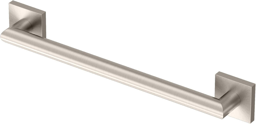 Gatco 661SN Glam Too 18' L Grab Bar, Satin Nickel/ADA Compliant Stainless Steel Safety Grab Bar for Bathroom