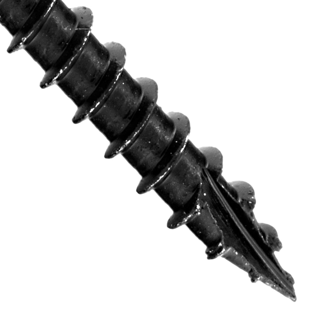 Jake Sales #14 X 14 Heavy Duty Black Timber/Log/Landscaping Wood Screws - Exterior Coated Heavy Duty Screws. 1 x 50 Count Box - 50 Screws