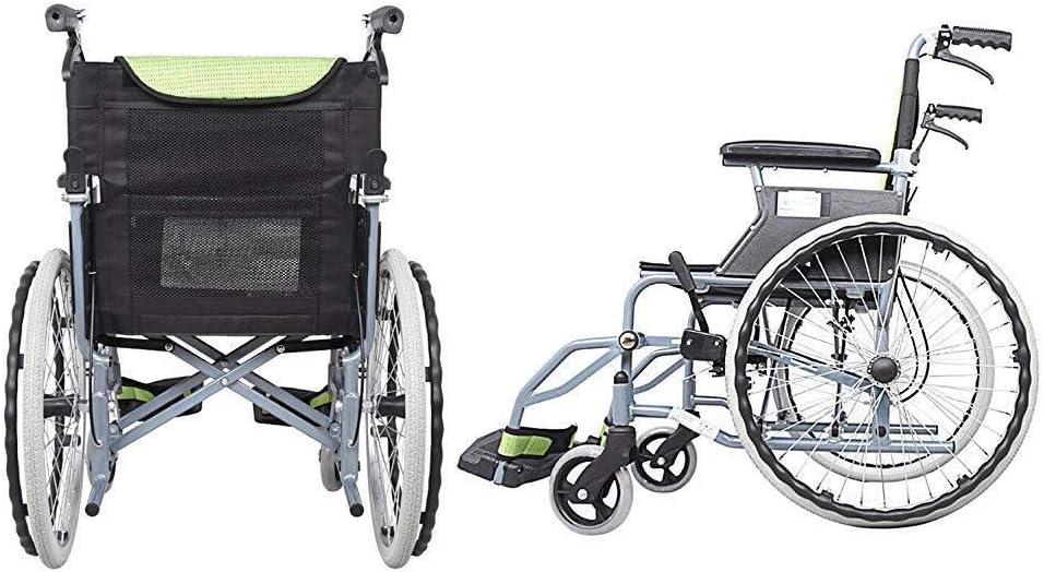 Wheelchair Manual, Sturdy Durable Light Fold Home Seniors Disabled Scooter Trolley,Portable