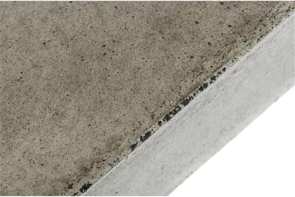 Pemberly Row Square Modern Concrete Coffee Table, 43 x 43 x 12 in, Fiber Reinforced Stone, Dark Gray Acrylic Sealed Finish, Elegant Sturdy Design for Living Room or Outdoor Use