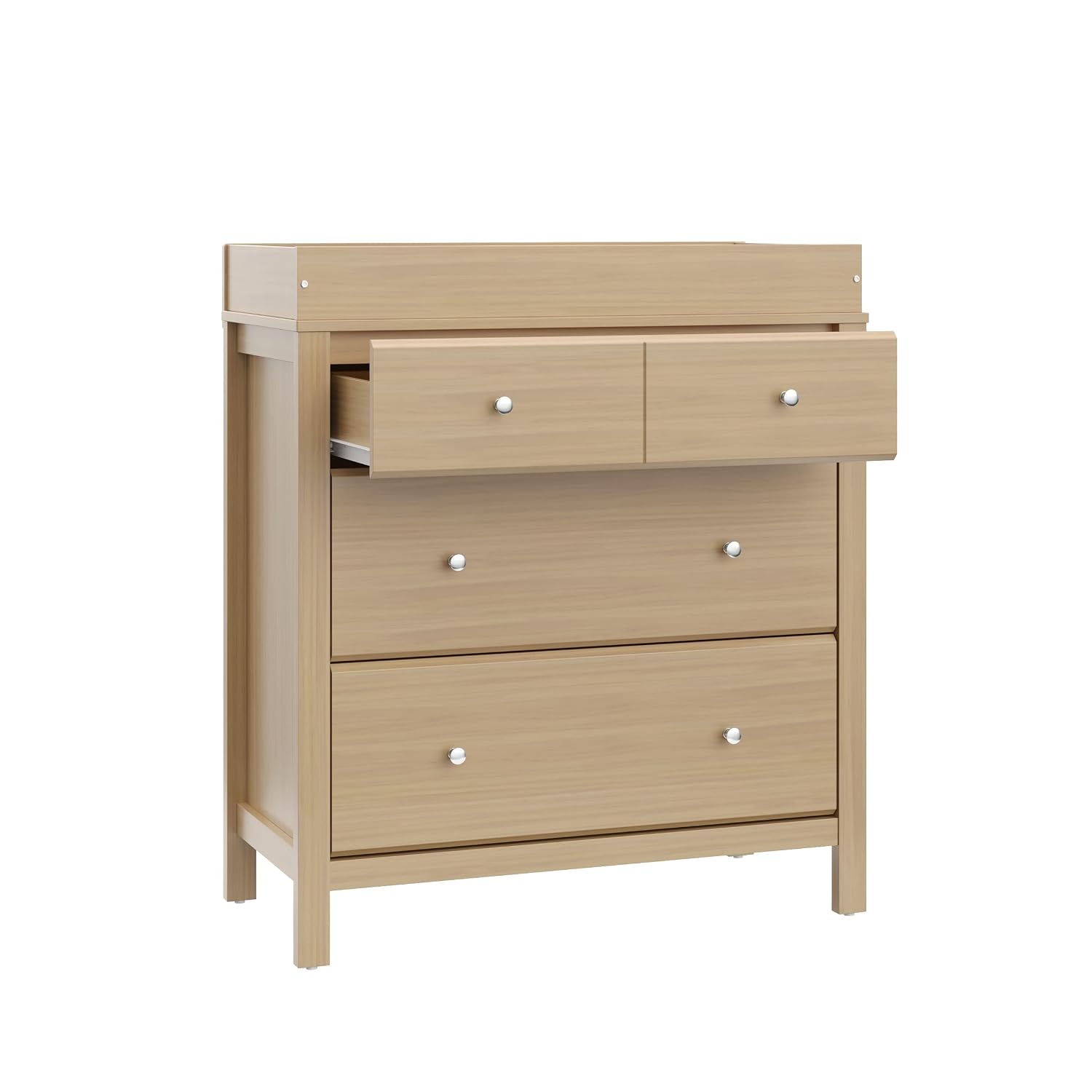 Storkcraft Horizon 3 Drawer Chest with Removable Changing Topper (Driftwood) – GREENGUARD Gold Certified Nursery Dresser, Kids' Storage Chest with Organizer, Durable and Stylish 3-Drawer Design