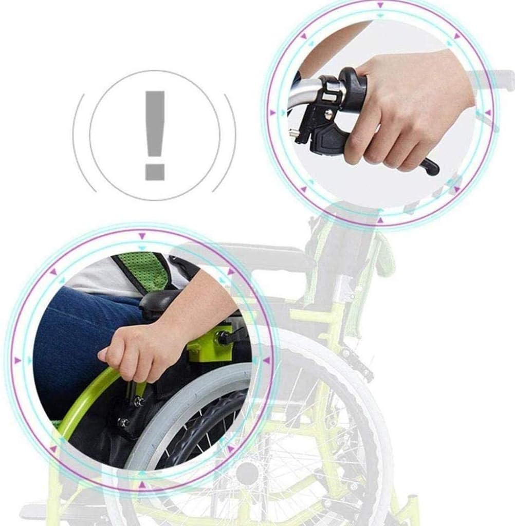 Wheelchair Childrenrsquo;S, Lightweight Aluminum Alloy Scooter Quick Fold with Anti-Overturn Device Breathable Seat Cushion Child Trolley,Portable (B)(B)