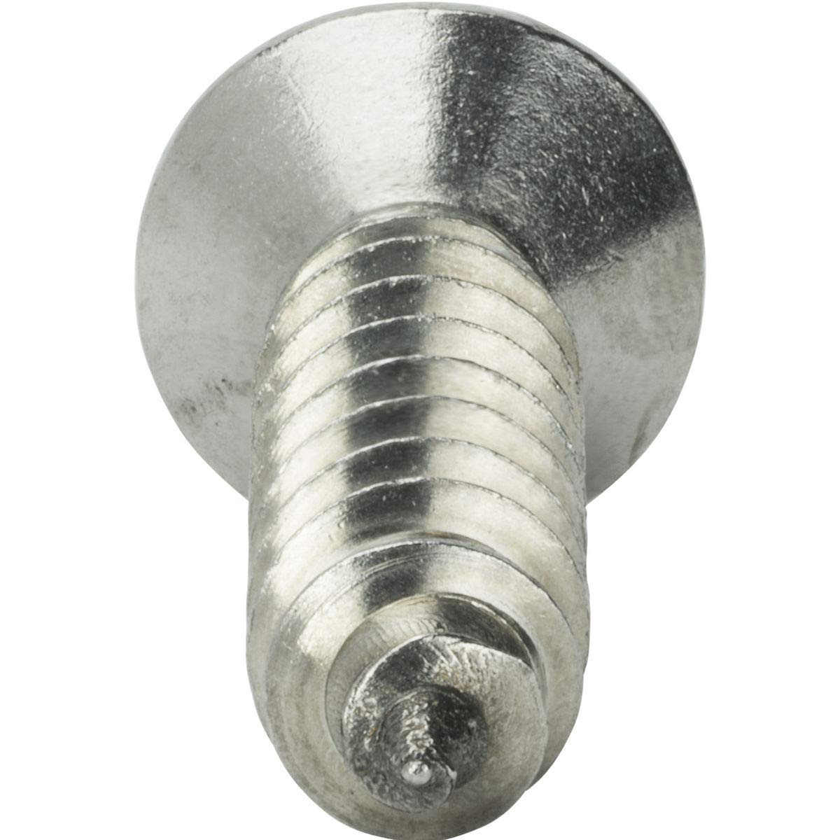 #14 x 3/4 Self Tapping Sheet Metal Screws Oval Head Stainless Steel Qty 1000