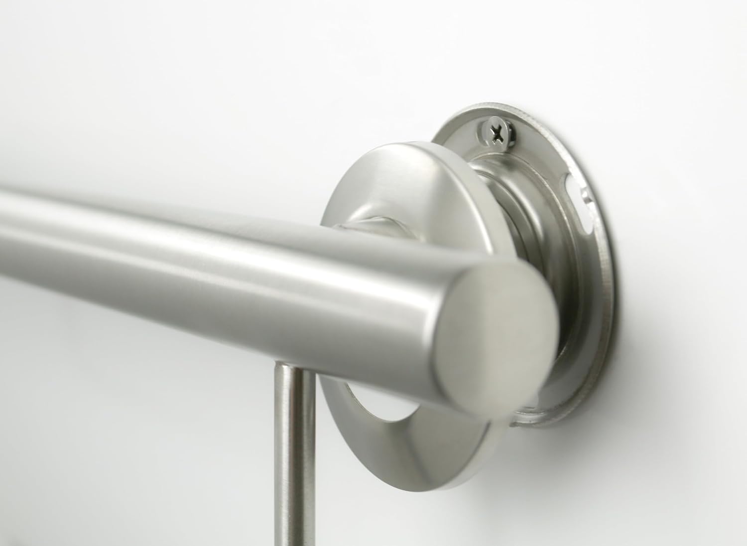 24' Designer Newport Wall Mount Bathroom Shower Grab Bar with Towel Bar, Satin Finish