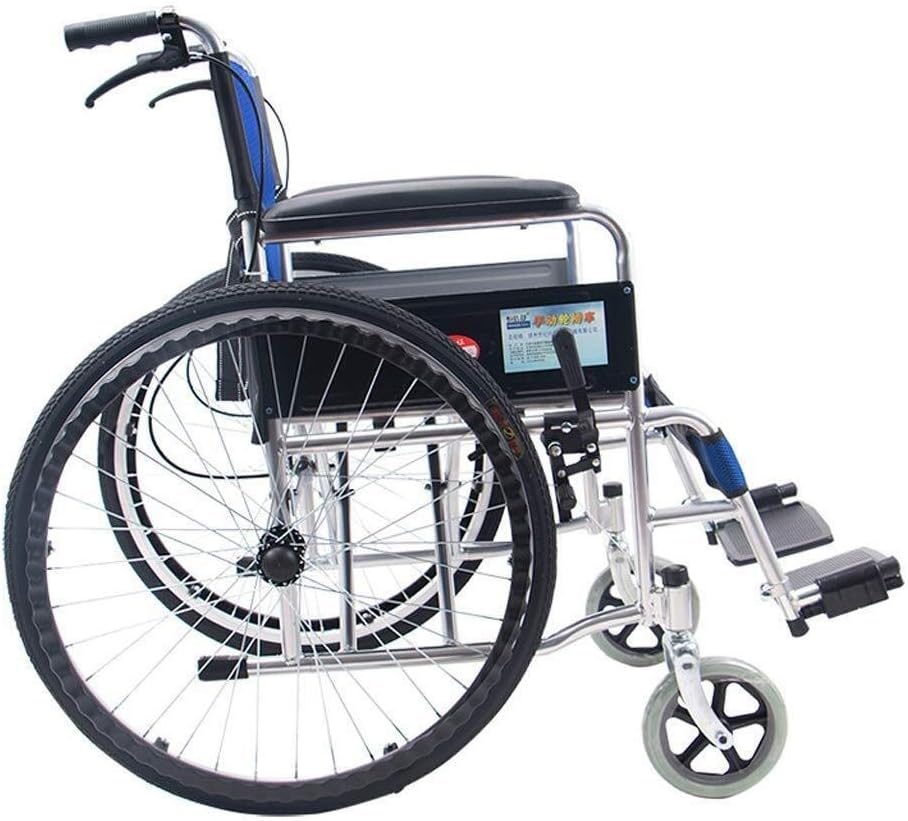 Wheelchair,Portable Folding Lightweight Travel Self-propelled Elderly/Disabled Scooter Trolley Transport Chair,Portable