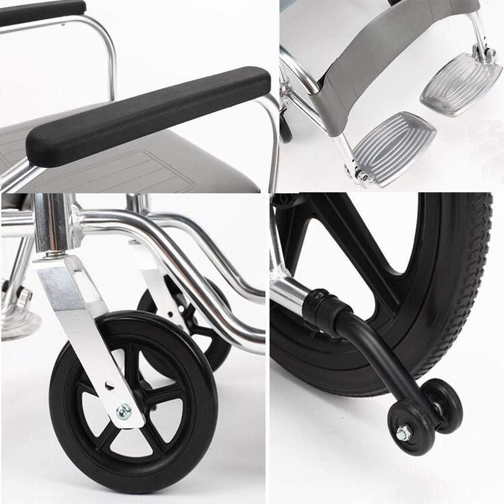 Wheelchair Manual, with Toilet Multifunction Fold Light Take A Bath Waterproof Old Man Hand Scooter,Portable
