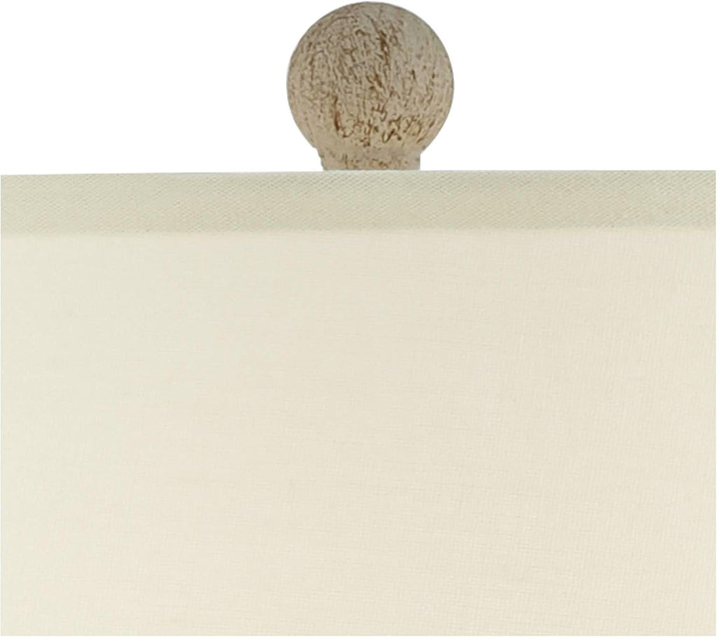 John Timberland Austin Country Cottage Southwest Style Jug-Shaped Table Lamp 28' Tall Sand Tone Desert Ridged Cream Linen Drum Shade for Living Room Bedroom House Bedside Nightstand Home Office