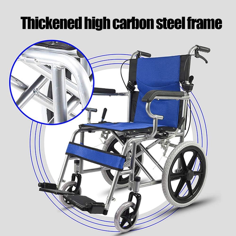 Wheelchairs Folding Wheelchair Transport Motorized Permanent Table Swinging Pedals Elderly Children Scooter Folding Car Travel,Red