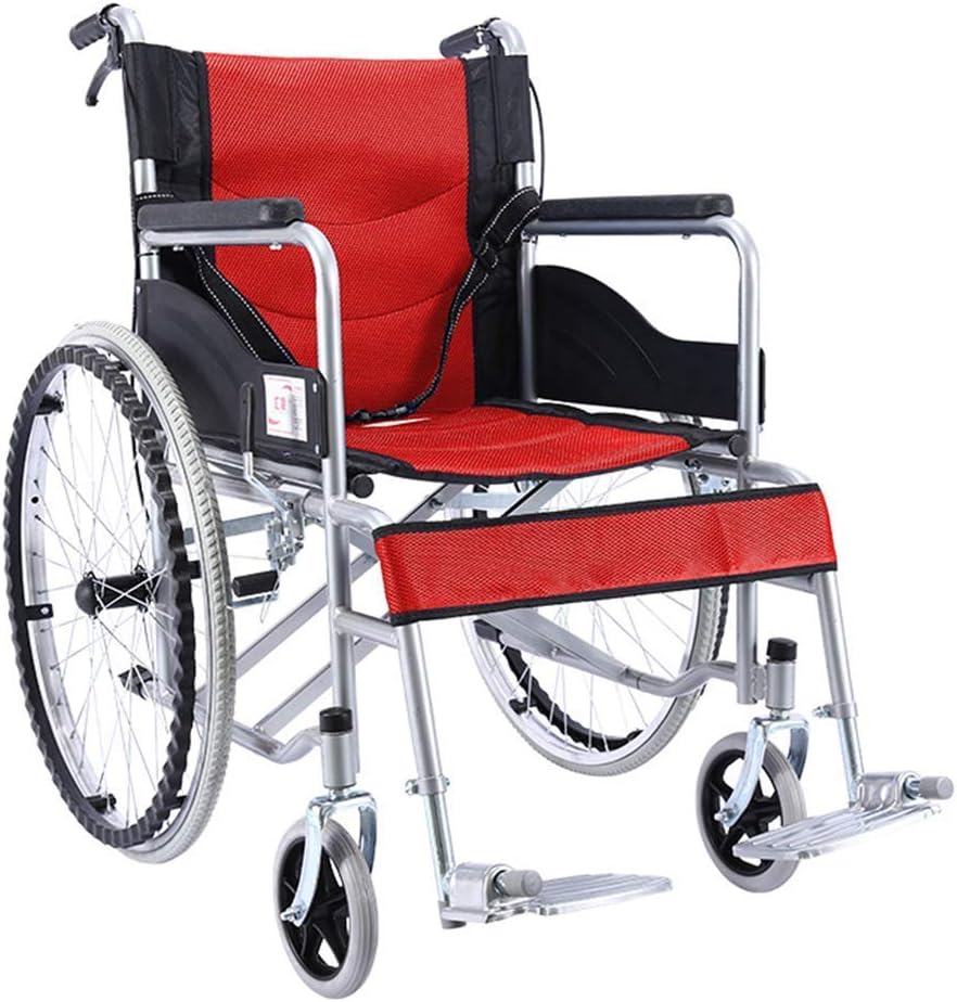 Folding Elderly Lightweight Manual Household Mobile Portable Wheelchair Free Inflatable Scooter