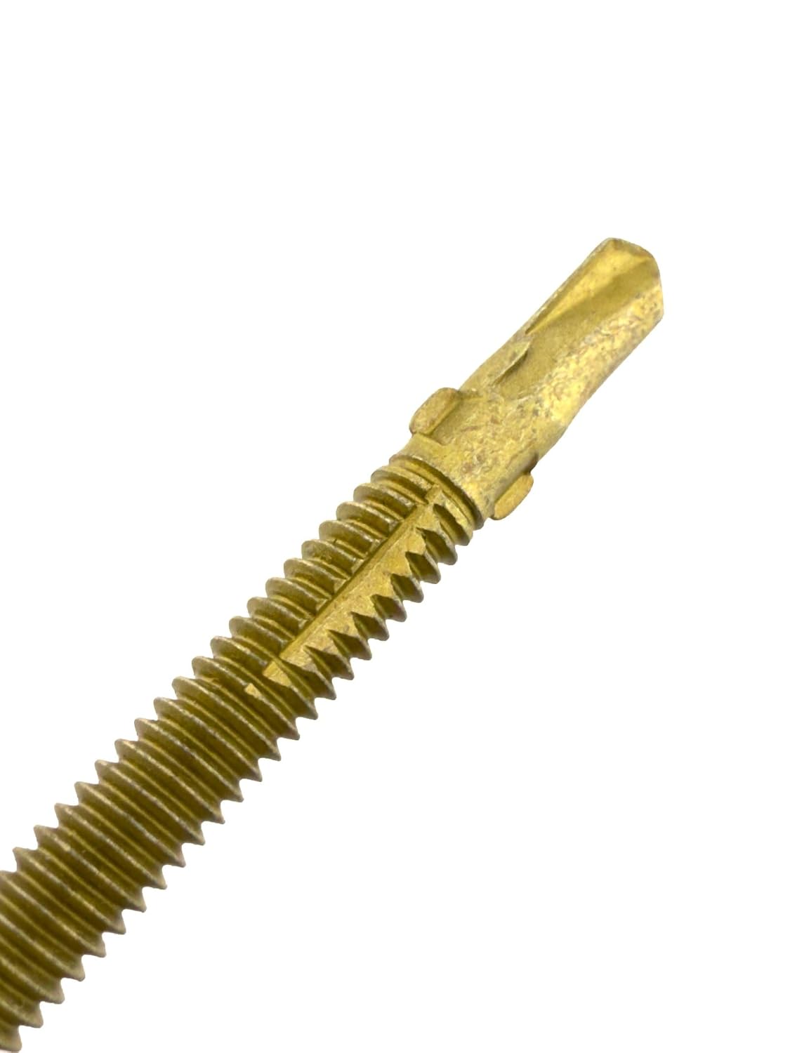 #14 x 3-1/4' Premium Screws, Rust Resistant, Branze Flat Torx Star Drive Head Exterior Coated Self-Drilling Wood to Metal Dura-Screws (1 CASE, 1000 PCS)