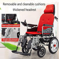 Electric Wheelchair, Electric Wheelchair Folding Lightweight Powerchair Smart with EASB Braking Assist System and Electric Current Or Use As Manual,Suitable for Elderly People with Disabilities