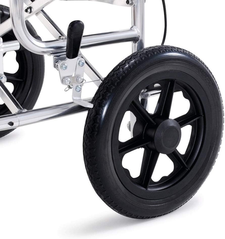 Wheelchair Aluminum Alloy,Portable Fold Light Transit Travel Disabled/Elderly Hand Scooter 100Kg Capacity,portable