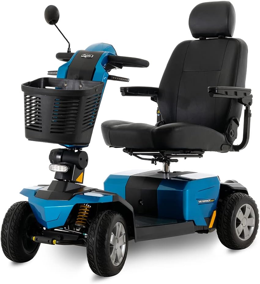 Pride Mobility Victory LX Sport 4 Wheel Scooter (Ocean Blue, 20' x 20' Seat)