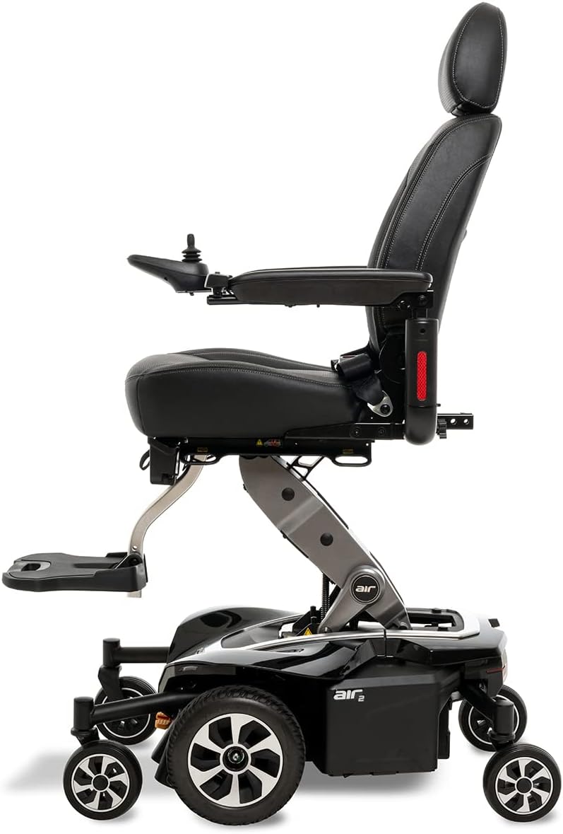 Pride Jazzy Air 2 (Matte Black Pearl)- Includes Joystick Cover, Chair Cover, ARM Bag!