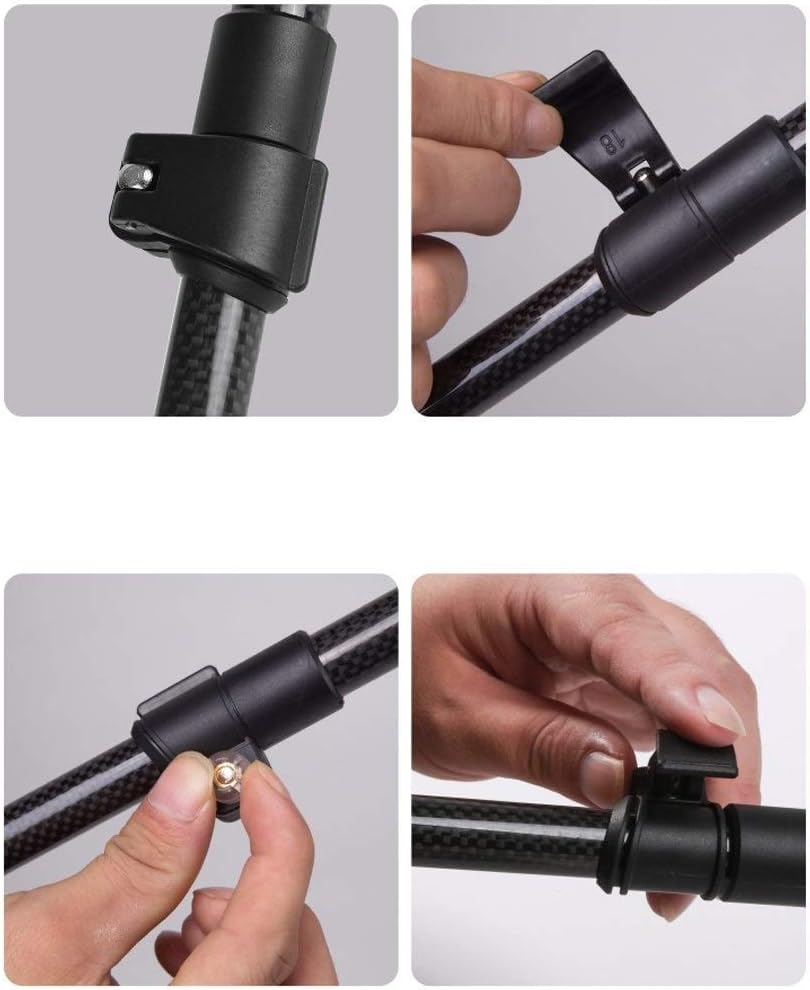 Walking Canes,Crutches Non-Slip Retractable Walking Stick Carbon Fiber Solid Wood Crutch for Seniors Disabled Mobility Daily Living Aids