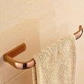 Rose Gold Brass Square Bathroom Accessories Set Bath Hardware Wall Mounted Towel Bar Toilet Paper Holder Robe Hook,Paper Holder (Towel Ring)