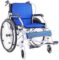 Self-Propelled Foldable Manual with Removable Backrest Double Brake Adjustable Foot Pedal Push Scooter for Disabled/Elderly